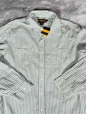 Ralph Lauren Rugby Striped Button Down Shirt Mens 2XL Pockets New With Flaw!